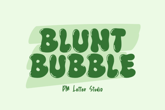 Blunt Bubble: The Playful Chunky Display Font
