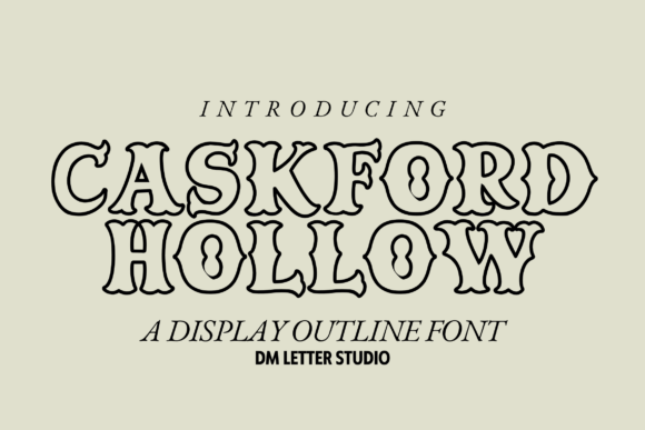 Caskford Hollow: The Vintage Western Display Font
