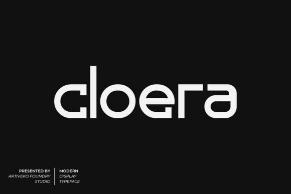 Cloera: A Typeface for Modern Luxury and Architectural Beauty