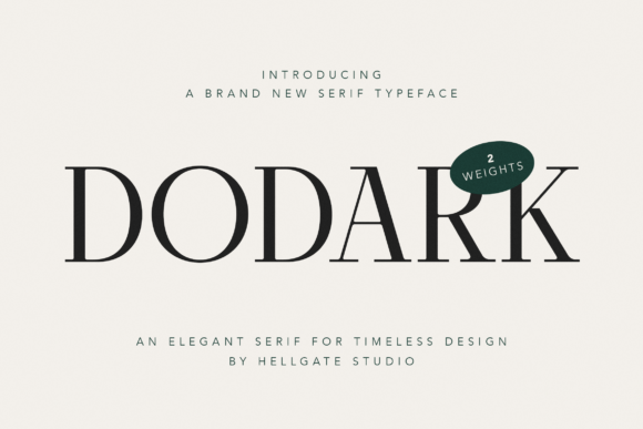 Dodark: A Modern Serif for Timeless Elegance