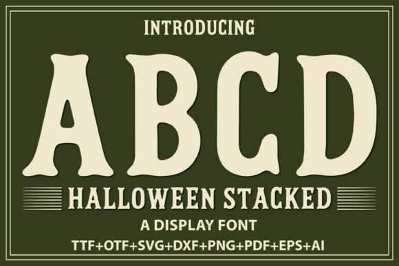 Halloween Stacked: A Font That Brings Joyful Energy