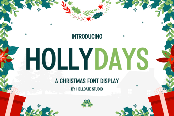 Hollydays Christmas Display Font: A Festive Design Asset