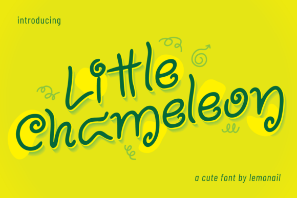 Little Chameleon: A Hand-Drawn Typeface with Whimsical Ligatures