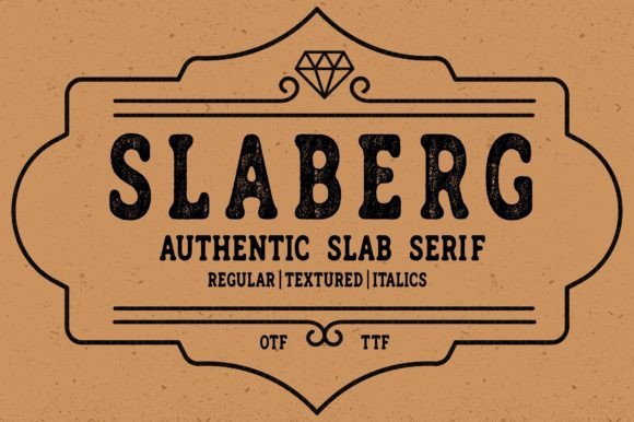 Slaberg: The Vintage Slab Serif for Authentic Print Texture