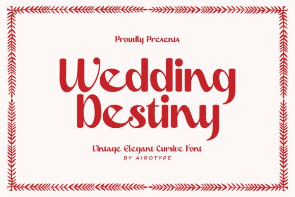 Wedding Destiny Font: A Vintage Script with Modern Soul